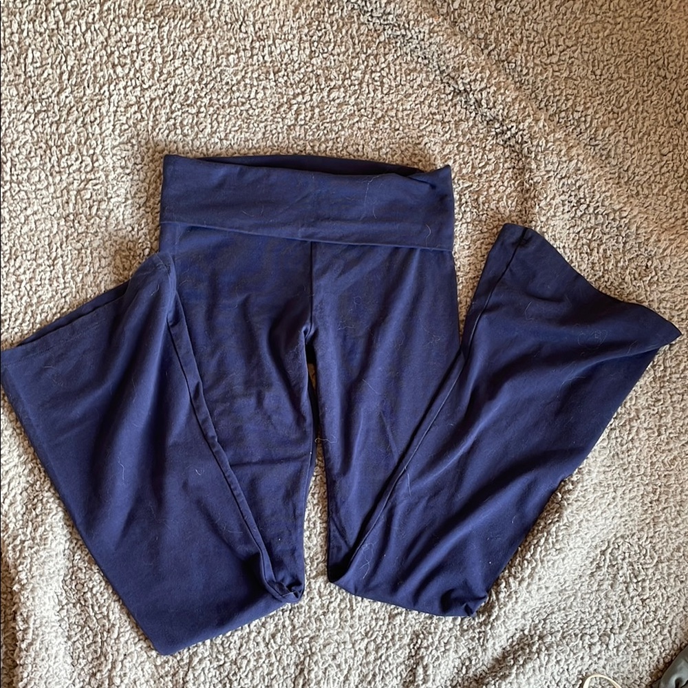 Pink  Navy Blue Leggings Flare